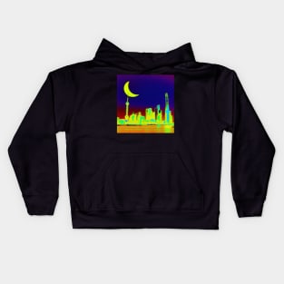 Cyberpunk City Shanghai Kids Hoodie